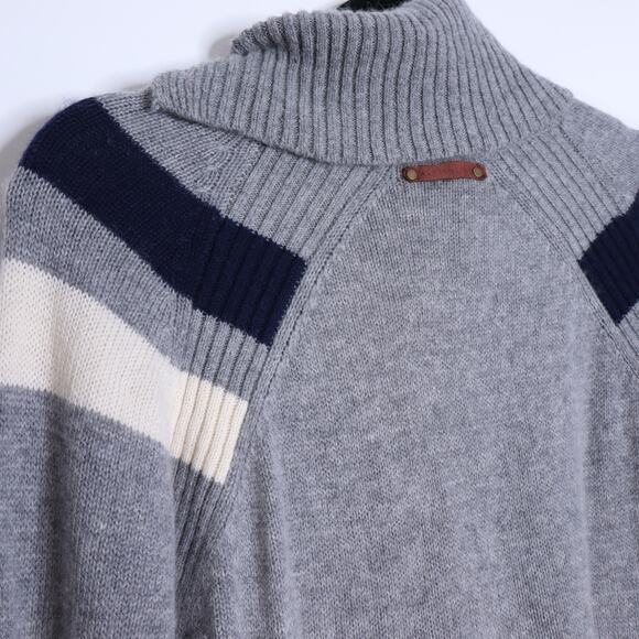 ALPS & METERS Ski Race Knit Sweater Gray Wool Cashmere Long Sleeve Women's L - Picture 5 of 11
